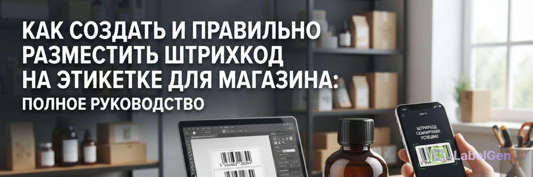 Как создать и правильно разместить штрихкод на этикетке для магазина: полное руководство