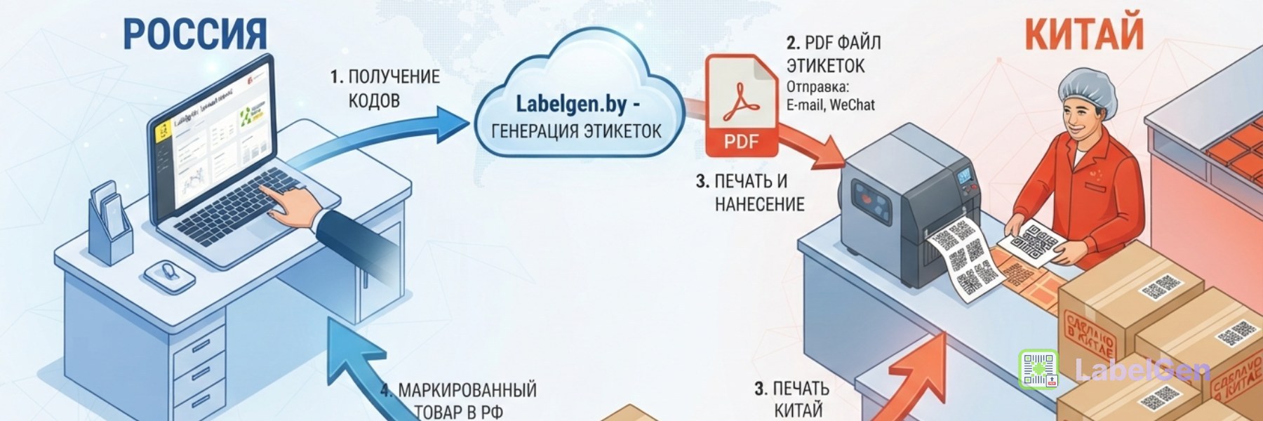 Маркировка «под ключ» из Китая: как Labelgen.by упрощает импорт товаров