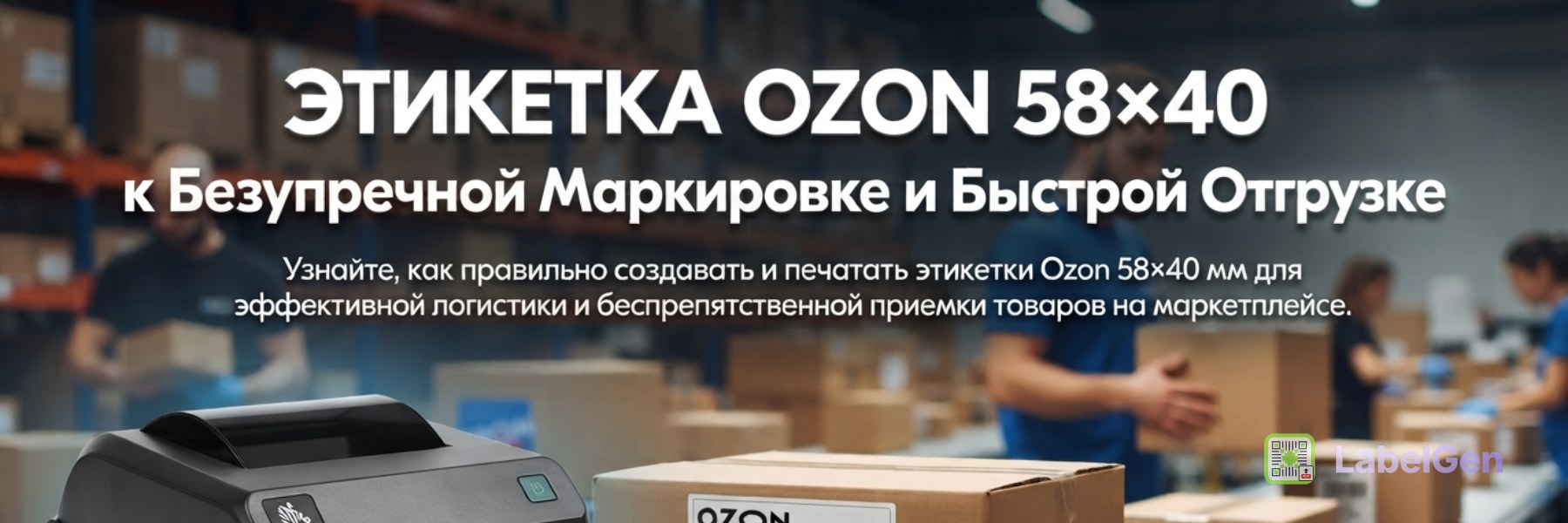 Этикетка Ozon 58×40: Ваш Путь к Безупречной Маркировке и Быстрой Отгрузке