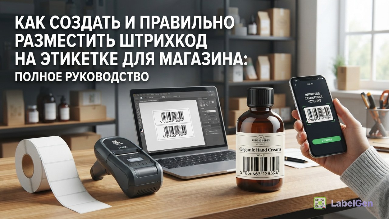 Как создать и правильно разместить штрихкод на этикетке для магазина: полное руководство
